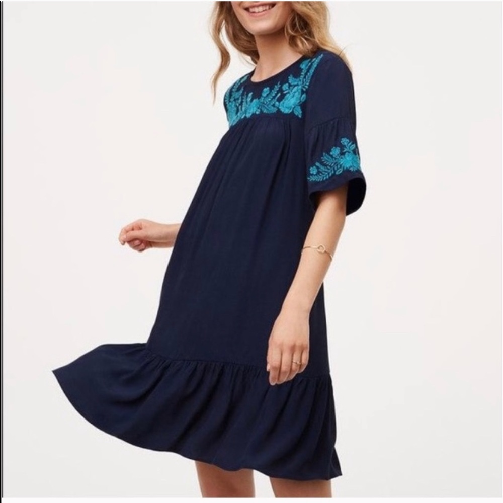 Navy Blue LOFT Dress